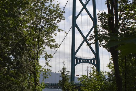 Lions Gate bridge, een mini Golden Gate